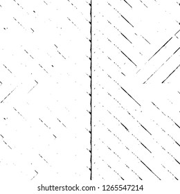 Vector grunge overlay texture. Black and white background. Abstract monochrome image includes a faded effect in dark tones