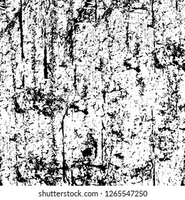 Vector grunge overlay texture. Black and white background. Abstract monochrome image includes a faded effect in dark tones