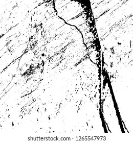 Vector grunge overlay texture. Black and white background. Abstract monochrome image includes a faded effect in dark tones