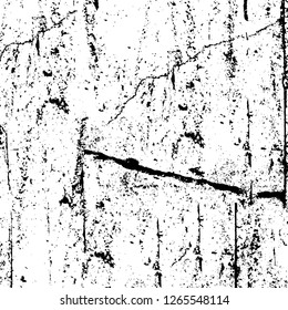 Vector grunge overlay texture. Black and white background. Abstract monochrome image includes a faded effect in dark tones