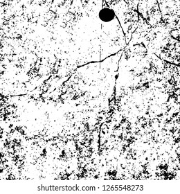 Vector grunge overlay texture. Black and white background. Abstract monochrome image includes a faded effect in dark tones