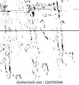 Vector grunge overlay texture. Black and white background. Abstract monochrome image includes a faded effect in dark tones