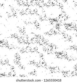 Vector grunge overlay texture. Black and white background. Abstract monochrome image includes a faded effect in dark tones