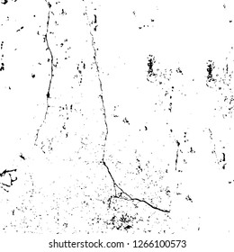 Vector grunge overlay texture. Black and white background. Abstract monochrome image includes a faded effect in dark tones