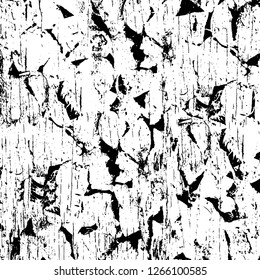 Vector grunge overlay texture. Black and white background. Abstract monochrome image includes a faded effect in dark tones