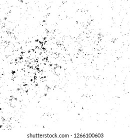 Vector grunge overlay texture. Black and white background. Abstract monochrome image includes a faded effect in dark tones