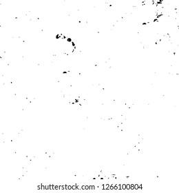Vector grunge overlay texture. Black and white background. Abstract monochrome image includes a faded effect in dark tones