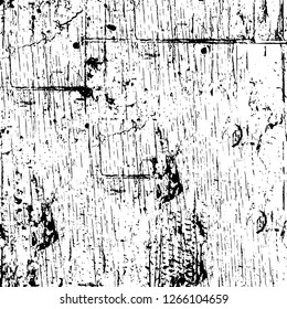 Vector grunge overlay texture. Black and white background. Abstract monochrome image includes a faded effect in dark tones