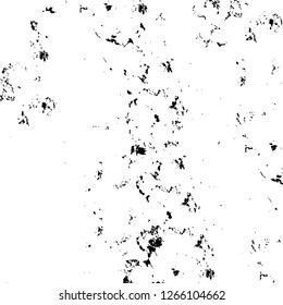 Vector grunge overlay texture. Black and white background. Abstract monochrome image includes a faded effect in dark tones