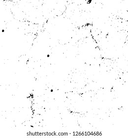 Vector grunge overlay texture. Black and white background. Abstract monochrome image includes a faded effect in dark tones