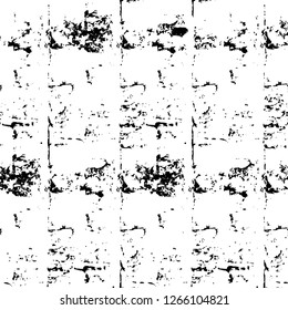 Vector grunge overlay texture. Black and white background. Abstract monochrome image includes a faded effect in dark tones