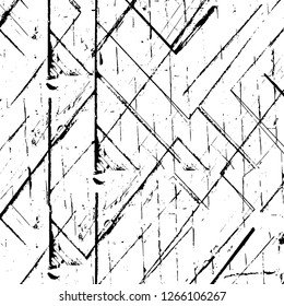 Vector grunge overlay texture. Black and white background. Abstract monochrome image includes a faded effect in dark tones