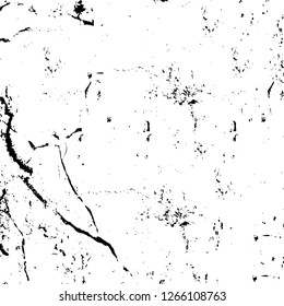Vector grunge overlay texture. Black and white background. Abstract monochrome image includes a faded effect in dark tones