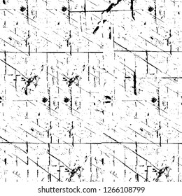Vector grunge overlay texture. Black and white background. Abstract monochrome image includes a faded effect in dark tones