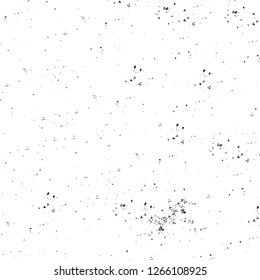 Vector grunge overlay texture. Black and white background. Abstract monochrome image includes a faded effect in dark tones