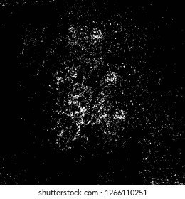 Vector grunge overlay texture. Black and white background. Abstract monochrome image includes a faded effect in dark tones