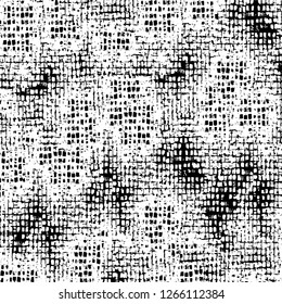 Vector grunge overlay texture. Black and white background. Abstract monochrome image includes a faded effect in dark tones