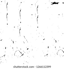 Vector grunge overlay texture. Black and white background. Abstract monochrome image includes a faded effect in dark tones