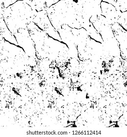 Vector grunge overlay texture. Black and white background. Abstract monochrome image includes a faded effect in dark tones