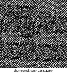 Vector grunge overlay texture. Black and white background. Abstract monochrome image includes a faded effect in dark tones