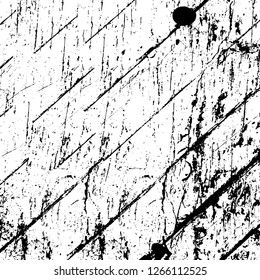 Vector grunge overlay texture. Black and white background. Abstract monochrome image includes a faded effect in dark tones