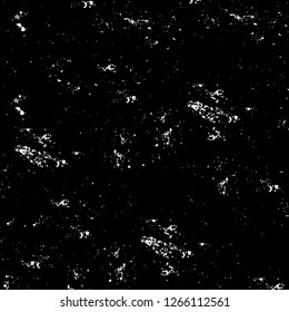 Vector grunge overlay texture. Black and white background. Abstract monochrome image includes a faded effect in dark tones