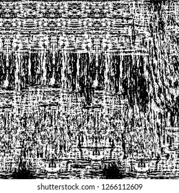 Vector grunge overlay texture. Black and white background. Abstract monochrome image includes a faded effect in dark tones