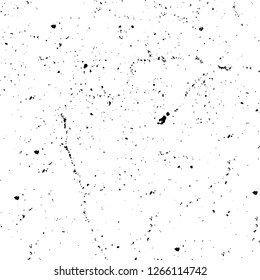 Vector grunge overlay texture. Black and white background. Abstract monochrome image includes a faded effect in dark tones