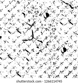 Vector grunge overlay texture. Black and white background. Abstract monochrome image includes a faded effect in dark tones