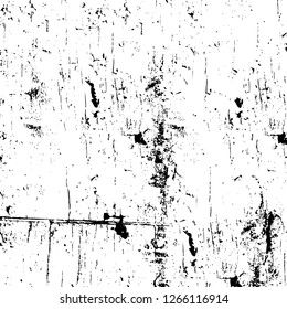 Vector grunge overlay texture. Black and white background. Abstract monochrome image includes a faded effect in dark tones