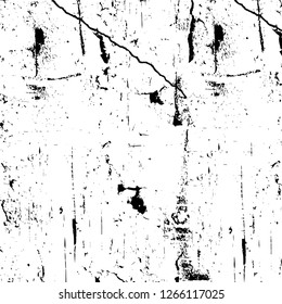 Vector grunge overlay texture. Black and white background. Abstract monochrome image includes a faded effect in dark tones