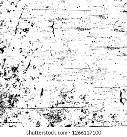 Vector grunge overlay texture. Black and white background. Abstract monochrome image includes a faded effect in dark tones
