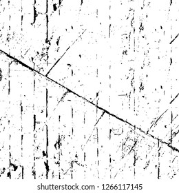 Vector grunge overlay texture. Black and white background. Abstract monochrome image includes a faded effect in dark tones