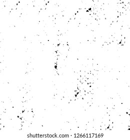 Vector grunge overlay texture. Black and white background. Abstract monochrome image includes a faded effect in dark tones