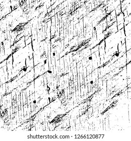 Vector grunge overlay texture. Black and white background. Abstract monochrome image includes a faded effect in dark tones