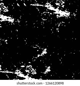 Vector grunge overlay texture. Black and white background. Abstract monochrome image includes a faded effect in dark tones