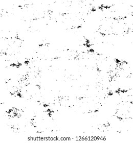 Vector grunge overlay texture. Black and white background. Abstract monochrome image includes a faded effect in dark tones