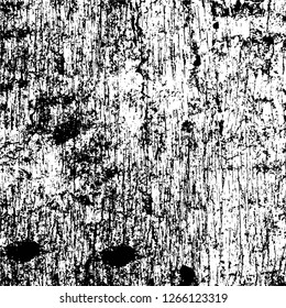 Vector grunge overlay texture. Black and white background. Abstract monochrome image includes a faded effect in dark tones