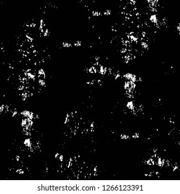 Vector grunge overlay texture. Black and white background. Abstract monochrome image includes a faded effect in dark tones
