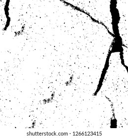 Vector grunge overlay texture. Black and white background. Abstract monochrome image includes a faded effect in dark tones