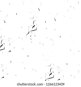 Vector grunge overlay texture. Black and white background. Abstract monochrome image includes a faded effect in dark tones