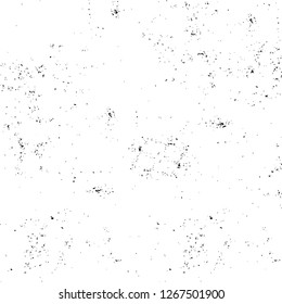Vector grunge overlay texture. Black and white background. Abstract monochrome image includes a faded effect in dark tones
