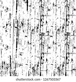 Vector grunge overlay texture. Black and white background. Abstract monochrome image includes a faded effect in dark tones