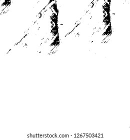 Vector grunge overlay texture. Black and white background. Abstract monochrome image includes a faded effect in dark tones
