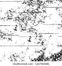 Vector grunge overlay texture. Black and white background. Abstract monochrome image includes a faded effect in dark tones