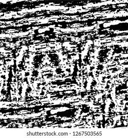 Vector grunge overlay texture. Black and white background. Abstract monochrome image includes a faded effect in dark tones