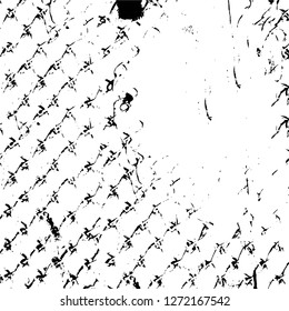 Vector grunge overlay texture. Black and white background. Abstract monochrome image includes a faded effect in dark tones