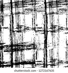 Vector grunge overlay texture. Black and white background. Abstract monochrome image includes a faded effect in dark tones
