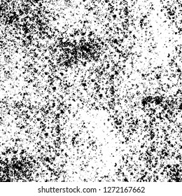 Vector grunge overlay texture. Black and white background. Abstract monochrome image includes a faded effect in dark tones