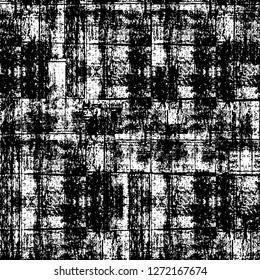 Vector grunge overlay texture. Black and white background. Abstract monochrome image includes a faded effect in dark tones